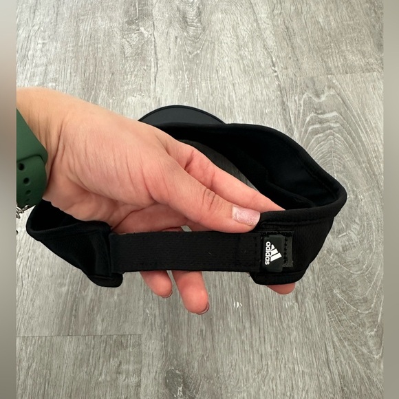 adidas women’s superlite visor/cap adjustable one size  black - Picture 5 of 6